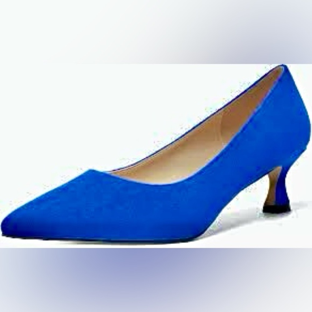 IDIFU Royal Blue Suede Heels